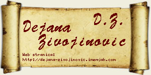 Dejana Živojinović vizit kartica